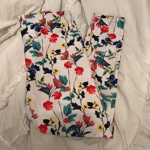 Large fabletics floral leggings